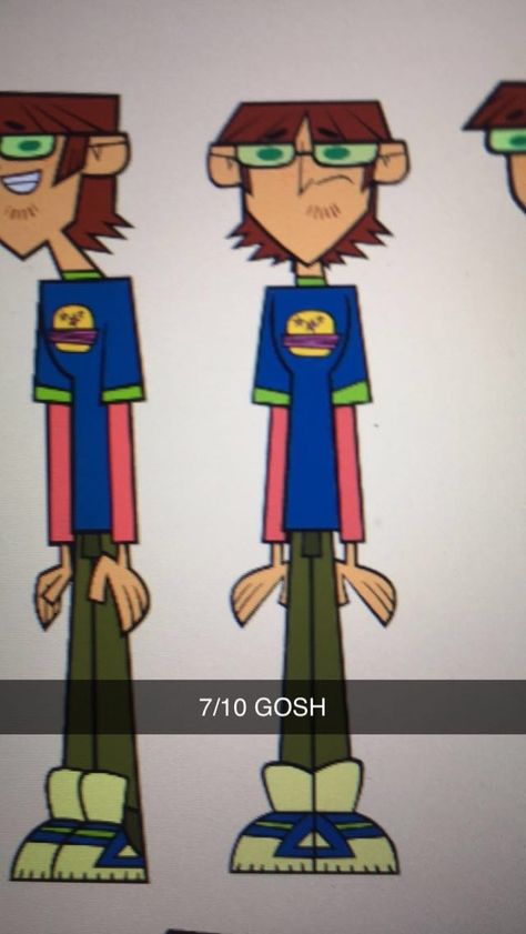 Total Drama Front View, Nerdy Guys, Front Profile, Draw Your Oc, Disventure Camp, Drama Total, Drama Island, World Of Gumball, Total Drama Island