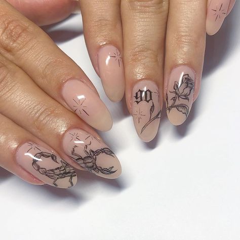 Scorpio Szn, Natural Nail Designs, Wow Nails, Pretty Nail Art Designs, Pretty Nail Art, Birthday Nails, Nail Art Inspiration, Chic Nails, Dope Nails