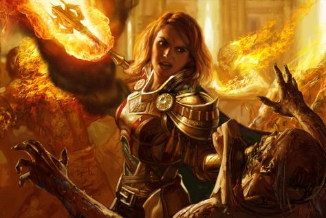 Ash Zealot MtG Art from Return to Ravnica Set by Eric Deschamps Character Planning, Holy Knight, Novel Inspiration, Women Warriors, Mtg Art, Fantasy Images, Fantasy Aesthetic, Fantasy Warrior, Arte Fantasy