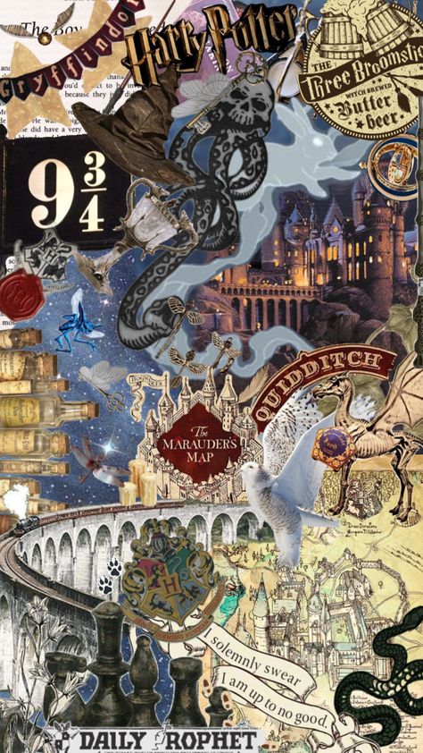 Harry Potter Vibes Wallpaper, Harry Potter Collage Drawing, All Hogwarts Houses Wallpaper, Hogwarts Fall Aesthetic Wallpaper, Harry Potter Lock Screen, Harry Potter Collage Wallpaper, Harry Potter Collage, Spiderman Lockscreen, Hogwarts Collage Wallpaper