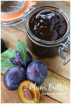 Plum Sauce Recipe, Plum Butter, Plum Recipes, Canning Recipe, Plum Sauce, Plum Jam, Spiced Cider, Jam And Jelly, Savory Chicken