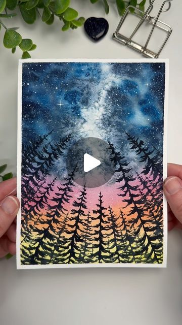 melodysweetart on Instagram: "Kosher salt galaxy 🤩⭐️✨  Inspired by @proximae.artistry ➡️ Stunning Watercolor Skies  #watercolor #watercolorart #watercolorartist #watercolorpainting #watercolorgalaxy #watercolortrees #watercolorsky #watercolorlearning #artistssupportingartists" Watercolor Skies, Salt Painting, Watercolor Sky, Watercolor Galaxy, Watercolor Tree, Watercolor Trees, March 21, Watercolor Techniques, Watercolor Artist