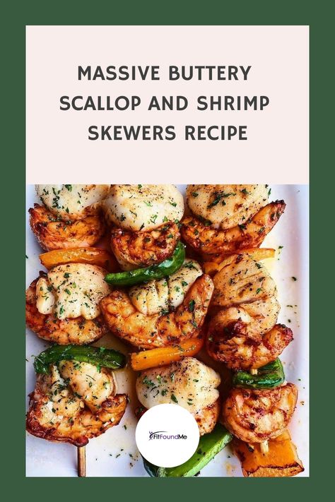 Get ready to elevate your grilling game with this Decadent Buttery Scallop and Shrimp Skewers! Whether you’re hosting a backyard barbecue or simply craving a luxurious meal, these skewers are guaranteed to impress. Imagine succulent scallops and plump shrimp, perfectly seasoned and grilled to perfection, then generously brushed with rich, melted butter. Massive Buttery Scallop … Shrimp And Scallop Skewers, Greek Yogurt Cucumber Salad, Scallop Skewers, Skewers On The Grill, Scallops And Shrimp, Cauliflower Risotto Recipes, Shrimp Skewer Recipes, Citrus Shrimp, Shrimp Noodles