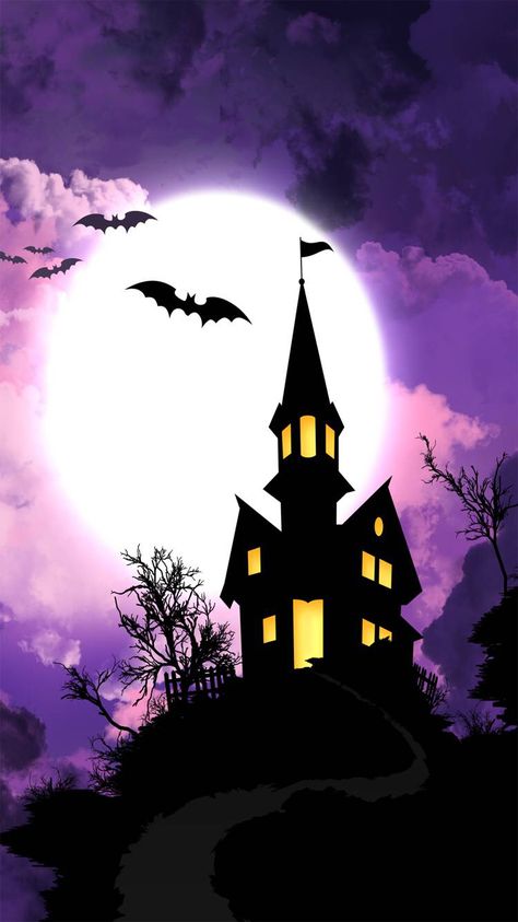 Halloween house Halloween Desktop Wallpaper, Dekorasi Halloween, Photo Halloween, Image Halloween, Halloween Wallpaper Backgrounds, Casa Halloween, Haunted Castle, Scary Wallpaper, Spooky House