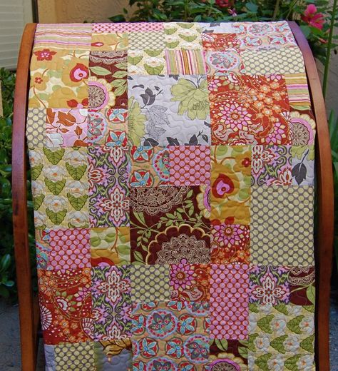 amy quilt. Quilts Using 4 Fabrics, Lotus Quilt, Quilts Made With Tula Pink Fabric, Tula Pink Saltwater Quilt, Pink Scrappy Quilts, Boho Quilts, Amy Butler Quilt, Quilts With Tula Pink Fabric, Amy Butler Patterns