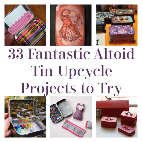 Hello, DIYers! Today we are talking about Altoid tins! If you love these minty treats, you know they come in a fantastic tin container that just seems such a shame to throw away! Instead of letting them become clutter, why not try making something fun out of them? Turn them into art, an instrument, a […] The post 33 Fantastic Altoid Tin Upcycle Projects to Try appeared first on DIY Projects by Big DIY Ideas. Biscuit Tin Upcycle, Upcycle Altoid Tins, Altoids Diorama, Decorating Altoid Tins, Painting Altoid Tins, Altoids Box Ideas Survival Kits, Diy Altoids Tin Projects, Altoid Mint Tin Crafts, Tin Box Painting Ideas