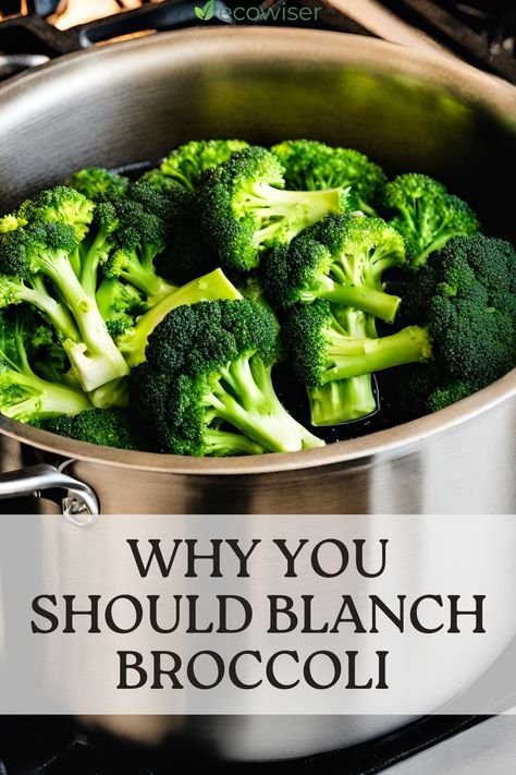 How To Blanch Broccoli How To Boil Broccoli, How To Make Good Broccoli, How To Keep Broccoli Fresh Longer, Blanch Broccoli How To, How To Prepare Broccoli, Blanching Broccoli, Healthy Eating Inspiration, Wholesome Food, Tasty Dishes