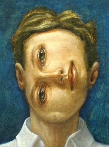 Weird Portraits Painting, Weird Portraits Drawings, Surrealist Portrait, Distortion Art, Ib Art, Surreal Portrait, A Level Art Sketchbook, Arte Inspo, A Level Art