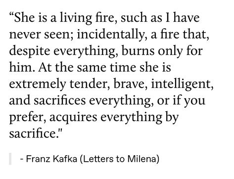 Letters To Milena Kafka, Literature