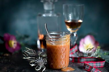 Spiced whisky caramel sauce Whisky Sauce, Dessert Sauces, Dessert Dips, Ground Ginger, Spice Recipes, Caramel Sauce, Unsalted Butter, Vanilla Extract, Cooking Time