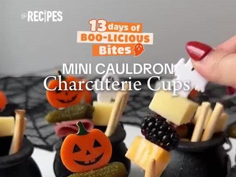 Serve the spookiest appetizer at your Halloween party 🎃 These Mini Cauldron Charcuterie Cups are the cutest party snack. Grab the Halloween skewers and mini cauldrons at the link in our bio. may earn commission through links on... - NewsBreak Cauldron Charcuterie, Halloween Skewers, Mini Cauldron, Charcuterie Cups, Party Snack, Chicago Food, Man Food, White Bean Soup, Best Steak