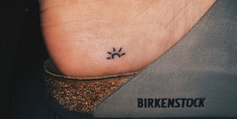 tiny stick n poke sun tattoo Tiny Stick N Poke, Small Stick And Poke, Stick Tattoo, Stick Poke Tattoo, Stick And Poke Tattoo, Stick N Poke, Small Meaningful Tattoos, Hand Poked Tattoo, Cute Tiny Tattoos