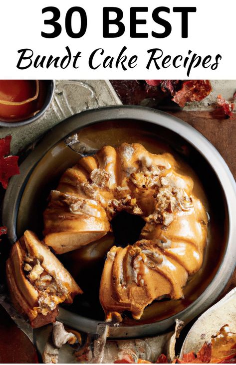 This collection of easy Bundt Cake Recipes includes such a variety of flavors that there's a dessert here for everyone! Bundt Pan Dessert Recipes, Autumn Bundt Cake Recipes, Bundt Cakes For Thanksgiving, Bundt Cake Recipes Almond, Maple Bundt Cake Recipe, Nordic Bundt Cake Recipes, Nordicware Bundt Recipes, Gourmet Bundt Cakes, Birthday Cake Bundt Cake