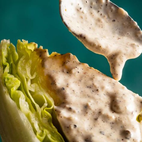 Parmesan-Peppercorn Buttermilk Dressing | America's Test Kitchen Recipe Parmesan Dressing Recipe, Peppercorn Dressing, Steakhouse Dinner, Creamy Salad, Chipotle Dressing, Country Dinner, Buttermilk Ranch Dressing, Buttermilk Dressing, Creamy Salad Dressing