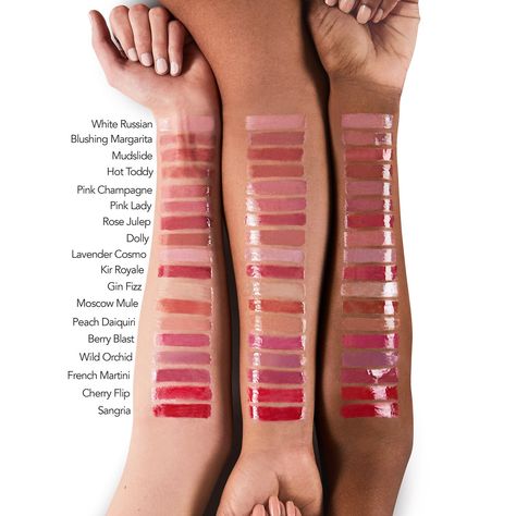 Full-On™ Plumping Lip Cream Gloss - Buxom | Sephora Buxom Lip Gloss, Peach Daiquiri, Bright Summer Acrylic Nails, Shimmer Lip Gloss, Gin Fizz, White Russian, Hot Toddy, Plumping Lip Gloss, Summer Acrylic Nails