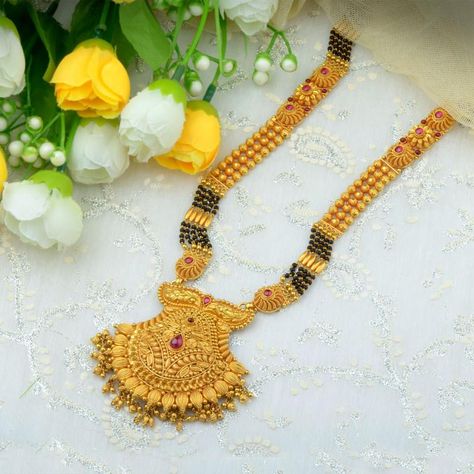 Vaman Hari Pethe Mangalsutra, Waman Hari Pethe Mangalsutra, Gold Mangalsutra Designs Latest, Gold Mangalsutra Designs Indian, Long Mangalsutra Designs Gold, Traditional Gold Jewellery, Mangalsutra Designs Gold, Long Mangalsutra, Wedding Jewelry Sets Bridal Jewellery