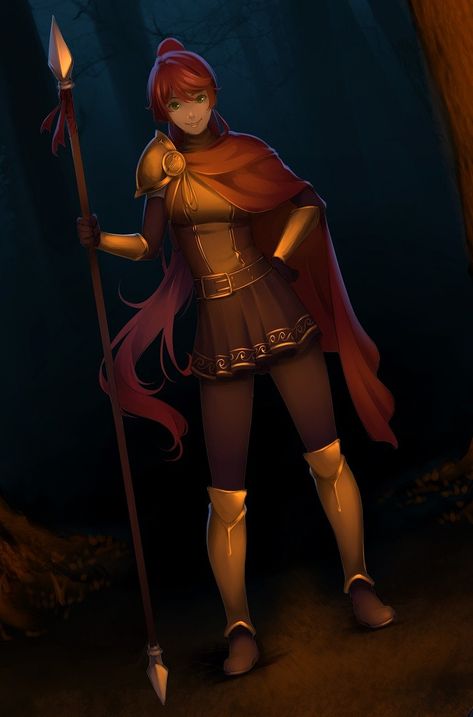 Rwby Pyrrha, Pyrrha Nikos, Sci Fi Girl, Rwby Characters, Rwby Comic, Rwby Fanart, Superhero Batman, Rwby Anime, Female Knight