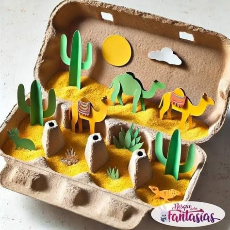 Desert Art Projects, Baby Busy Bags, Beautiful Craft Ideas, School Kids Crafts, Craft Work For Kids, Bible Story Crafts, Homeschool Crafts, Private Schools, Egg Tray