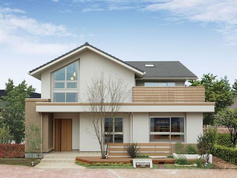 Japanese House Exterior, Japan House Design, Japanese Modern House, Muji Home, Japanese Home Design, Japanese Style House, Two Story House, Minimal House Design, Minimalist House Design