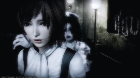 Fatal Frame Laptop Wallpaper, Breakcore Wallpaper Pc, Fatal Frame Banner, Project Zero Fatal Frame, Black Computer Wallpaper, Book Cover Art Design, Project Zero, Creepy Core, Emo Pfp