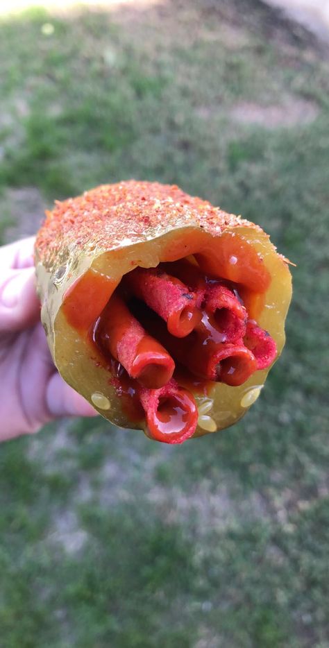 Takis Recipe, Mexican Snack Foods, Mexican Treats, Mexican Snacks, Diy Snacks, Sleepover Food, Junk Food Snacks, Spicy Snacks, Food Therapy