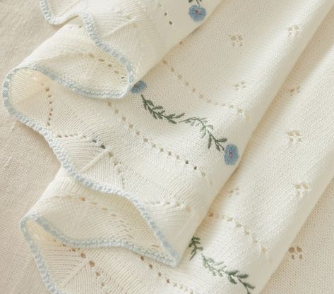 The Baby Gift Boutique | Pottery Barn Kids Elegant Texture, Girl Blanket, Crib Bumper, Scalloped Edges, Nursery Bedding, Design Help, Baby Bed, Pottery Barn Kids, Scalloped Edge