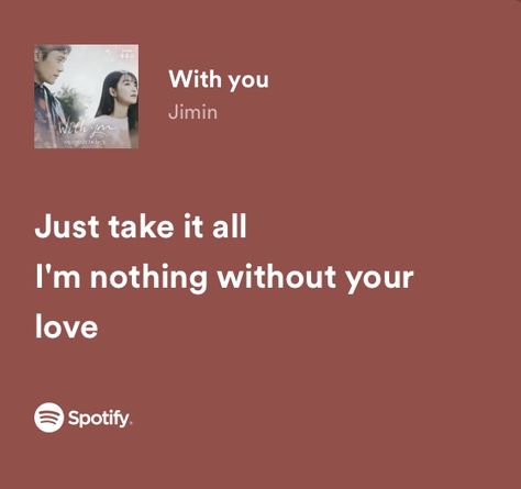 With You Song Jimin, With You Jimin, Jimin Song Lyrics, Jimin Lyrics, Jimin Song, Lyrical Aesthetic, Kpop Lyrics, Lyric Poem, Song Notes