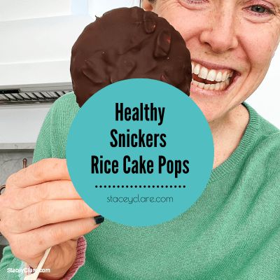 Rice Cake Pops, Rice Waffle Snickers Cake, Rice Cake Snickers, Healthy Snickers, Healthy Desserts For Kids, Snickers Cake, Healthy Treats Recipes, Rice Cake Recipes, Snickers Bar