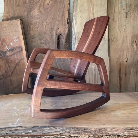 Rocking Chair Plans, Adirondack Chair Plans, Wooden Rocking Chairs, Furniture Design Chair, Unique Chair, Woodworking Furniture, Adirondack Chair, Wood Chair, White Oak