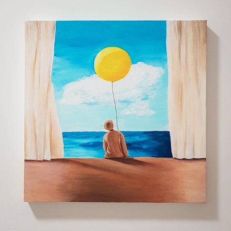 Acrylic Painting, Bts, Yellow, Art