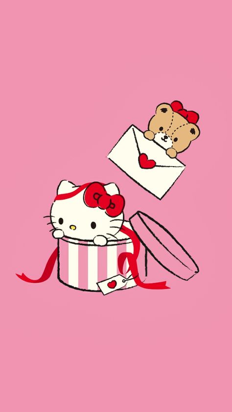 Valentines Hello Kitty Wallpaper, Hello Kitty Valentines Day Wallpaper, Wallpaper Iphone Valentines, Hello Kitty Valentines Day, Wallpaper Snoopy, Valentines Wallpaper Iphone, 헬로키티 배경화면, Hello Kitty Imagenes, Hello Kitty Wallpaper Hd