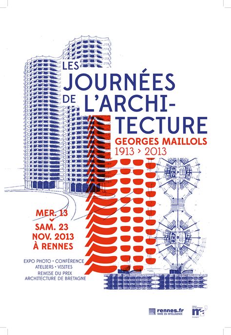 Proposition d'affiche pour les Journées de l'Architecture © Pollen Studio Poster Architecture, Architecture Program, Event Poster Design, Graphic Projects, Event Poster, Graphic Design Poster, Design Graphique, Program Design, Architecture Design