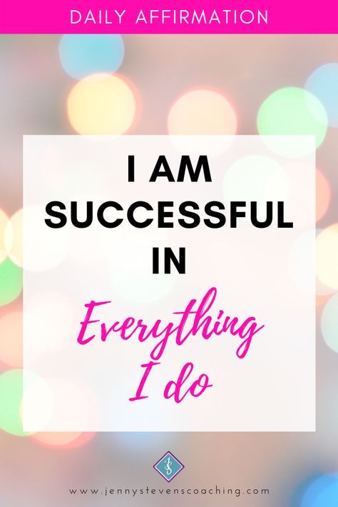 #DailyAffirmation - I am Successful in Everything I do! Daily Affirmations Success, Teacher Vision Board, I Am Successful, Morning Reading, Positive Affirmations For Success, Vision 2024, Vision 2025, Vision Board Affirmations, Board Inspiration