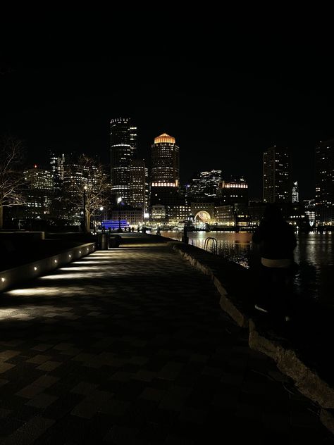 Boston | Seaport District | low exposure | city life | nightlife Boston Night Aesthetic, Low Exposure Photos, City Apartment Aesthetic, Boston At Night, Boston Lifestyle, Boston Nightlife, Seaport Boston, Low Exposure Aesthetic, Nighttime City