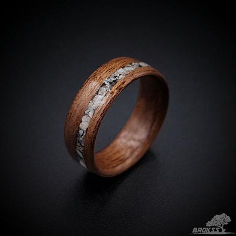 This wooden ring is made of mahogany wood. The real shells that we collected in the Adriatic Sea are used in the ring. This ring is a unique product and suitable for everyone. Many buyers choose this ring as a wedding ring. Some want it as an engagement ring or as a gift for their loved ones. Wood Wood Rings Women, Wood Engagement Ring, Wooden Wedding Bands, Wedding Band Engagement Ring, Dream Rings, Bentwood Rings, Wood Wedding Ring, Wood Wedding Band, Wood Wedding