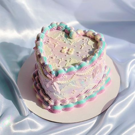 Cotton Candy Cake, Korean Lunch Box, Korean Lunch, Cotton Candy Cakes, Box Cakes, Cloud Cake, Cotton Candy Clouds, Candy Cake, Webtoon Comics