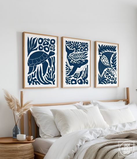 This stunning set of 3 wall art pieces is a unique addition to your decor. Whether in a beach home, a lake house, or modern farmhouse, our new Triptych Collection takes the guesswork out of coordinating your wall art, and adds effortless, relaxed style to your gateway. Available printed on canvas, paper, or aluminum, framed or unframed, these make wonderfully thoughtful gifts!  SIZES  Choice of 8" x 12", 12" x 18", 20" x 30", 24" x 36", or 32" x 48" Size is PER PANEL.  MATERIALS  CANVAS -- Print Bedroom Art Ideas, 3 Panel Wall Art, Beach House Wall Art, Ocean Gifts, Triptych Wall Art, Art Sea, Rustic White, Canvas Paper, Aluminum Prints