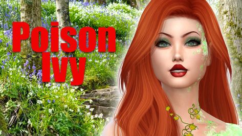 Poison Ivy from DC Comics create a sim The Sims 4 made by GlitterQueenGamer (GQG) Sims 4 Halloween Cc, Sims 4 Halloween, Pamela Isley, Poison Ivy, The Sims 4, Botany, The Sims, Sims 4, Dc Comics