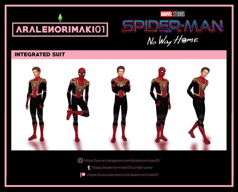 Spiderman Sims 4 Cc, Sims 4 Spiderman Cc, Marvel Bedroom, Teen Titans Robin, Sims 4 Male Clothes, Superhero Suits, Spiderman Suits, Spider Man No Way Home, Iron Spider