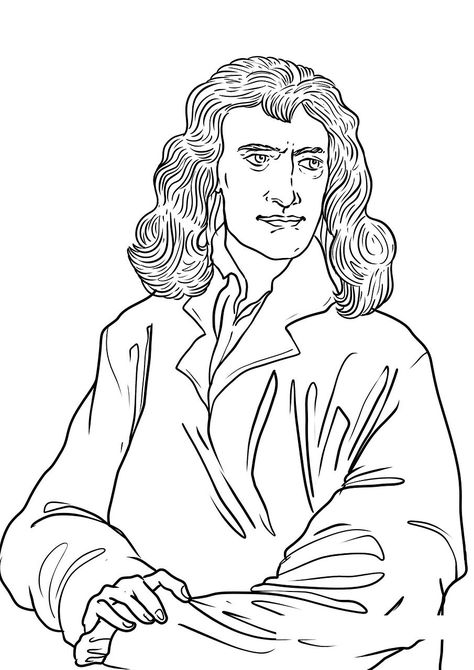 Newton Isaac Newton, #Isaac, #Newton Isaac Newton Drawing, Isaac Newton Art, Newton Drawing, Heaven Art, Isaac Newton, Cartoon Profile, Poster Design Inspiration, Black Clover Anime, Free Illustration