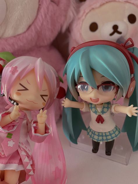 Cute Anime Figures Miku, Sanrio Nendoroid, Cutecore Figures, Nendoroid Anime, Kawaii Core, Anime Figurines, Anime Dolls, All Things Cute, Cute Toys