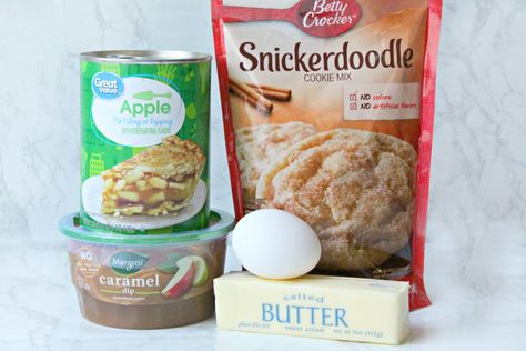 Snickerdoodle Dump Cake, Apple Snickerdoodle Dump Cake, Snickerdoodle Cobbler, Apple Snickerdoodle, Snickerdoodle Cookies Easy, Cobbler Easy, Dump Cake Recipe, Snickerdoodle Cookie, Canned Apple Pie Filling