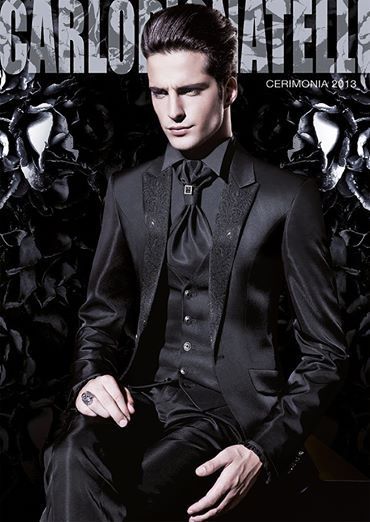 Carlo Pignatelli, Prom Photoshoot, Gothic Men, Goth Wedding, Fashion Suits For Men, Gothic Wedding, Black Suit, Mens Fashion Suits, Gentleman Style