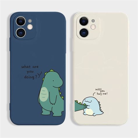 "🌸Keep your phone looking cute with this soft phone case!     Dirt-resistant, waterproof and anti-knock features to protect your phone.           The dinosaur couple phone case has Samsung model. If you need to order Samsung case, you can send an email for consultation and confirmation. 🌸Note: Due to light and screen setting differences, the item's colours may appear slightly different to pictures. 🌸Phone case color: dark blue, white, black, red, green, purple 🌸 Applicable model: iPhone 7/8 Dino Phone Case, Cute Simple Phone Cases, I Phone 8 Plus Case, Dark Green Phone Case, Iphone Back Case, Iphone 12 Mini Phone Case, Dinosaur Couple, Dinosaur Phone Case, Bff Phone Cases