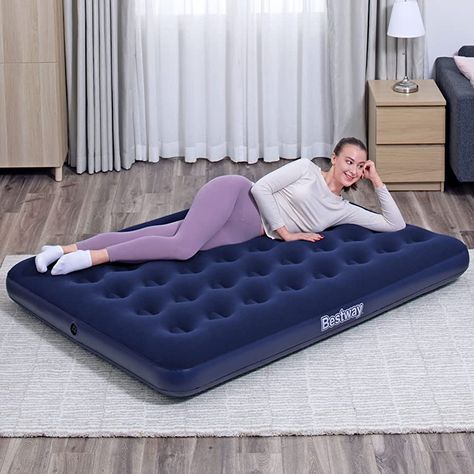 Bestway Pavillo Double Air Bed | Inflatable Outdoor, Indoor Airbed, Quick Inflation, Flocked Double Size Air Mattress : Amazon.co.uk: Sports & Outdoors Camping Mattress, Air Bed, Air Mattress, Spare Bedroom, Bbq Accessories, Home Sport, Full Bed, Camping Accessories, Camping Trip