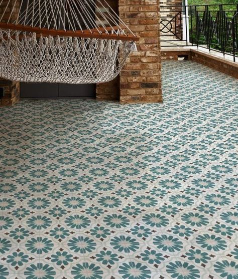 Porch Tile, Mediterranean Tile, Outdoor Tiles, Mediterranean Homes, Garden Pathway, Floor Patterns, Modern Traditional, Floor Tiles, Stone Tiles