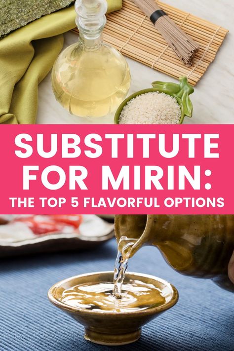 Recipes With Mirin, Homemade Mirin, Mirin Substitute, Substitute For Mirin, Mirin Recipe, What Is Mirin, Baking Substitutions, Exquisite Food, Living Foods