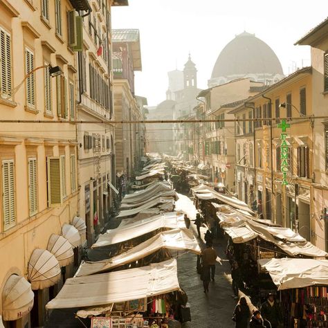 The best markets to visit in Florence, Italy including artisan food, clothing, and antiques | Trainline San Lorenzo Market, France Train, Arno River, Christmas Markets Europe, Best Christmas Markets, Artisan Food, Italy Trip, Odds And Ends, Gatwick