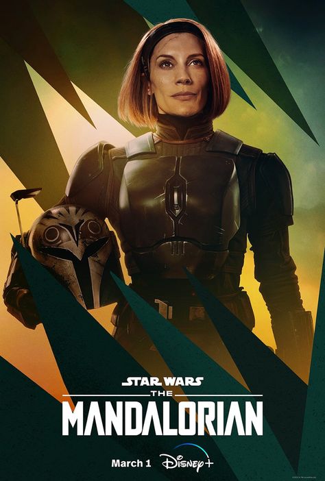 The Mandalorian Season 3, Mandalorian Season 3, Bo Katan, Carl Weathers, Katee Sackhoff, Character Posters, Bryce Dallas Howard, 3 Characters, Star Wars Women