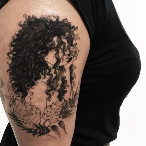 Queen Tattoo Ideas, African Goddesses, African Queen Tattoo, Empowerment Tattoo, Queen Tattoo Designs, Hair Tattoo Designs, Mermaid Tattoo Designs, Self Love Tattoo, Queen Tattoo